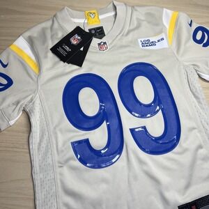 Nike Los Angeles Rams Aaron Donald On Field Cream Alt Jersey Youth Small NWT $90
